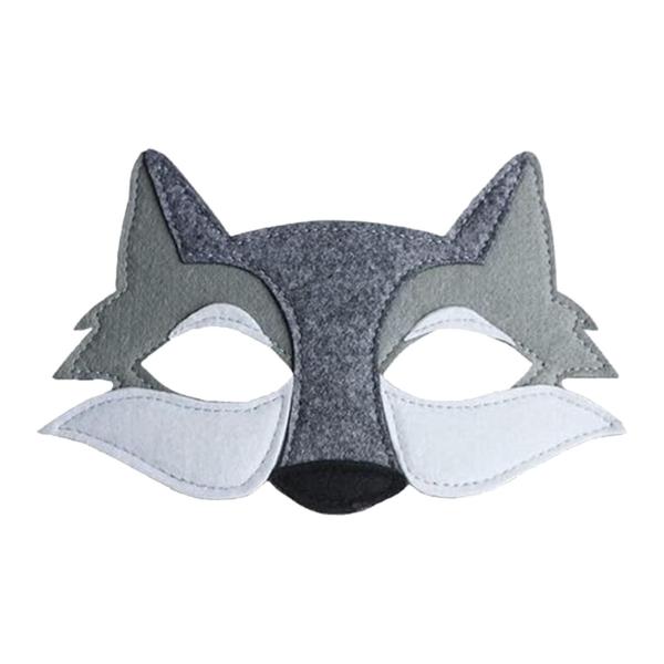 3 ピース オオカミマスク 動物コスプレマスク フェイスマスク マスカレードマスク ハロウィンコスチュームマスク ナイトクラブ用 誕生日 ロールプレイ