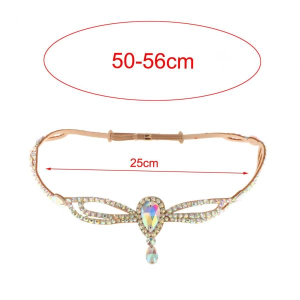 ラインストーン ベリーダンス ヘッドドレス ヘッドチェーン ベリーダンス、パーティー、女性、女の子用