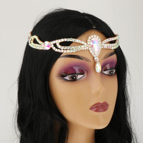 ラインストーン ベリーダンス ヘッドドレス ヘッドチェーン ベリーダンス、パーティー、女性、女の子用