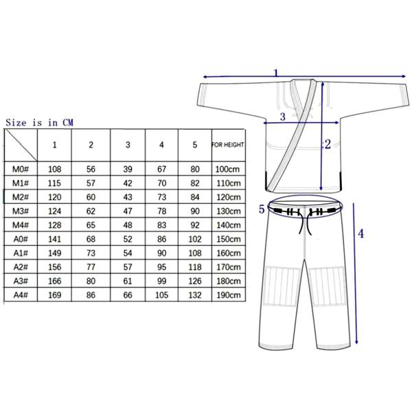 ブラジリアン柔術着スーツ 耐摩耗性パンツ ジャケット 柔術着ベルト付き グレー A3