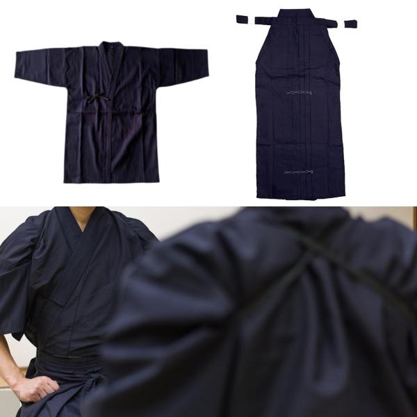 剣道ユニフォームセット 剣道袴 通気性 忍者 柔道 和服 袴 180cm 青と青