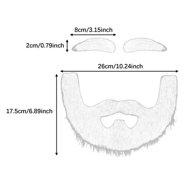 ハロウィンフェスティバルステージパフォーマンス用偽ひげメイク偽顔ヘア黒