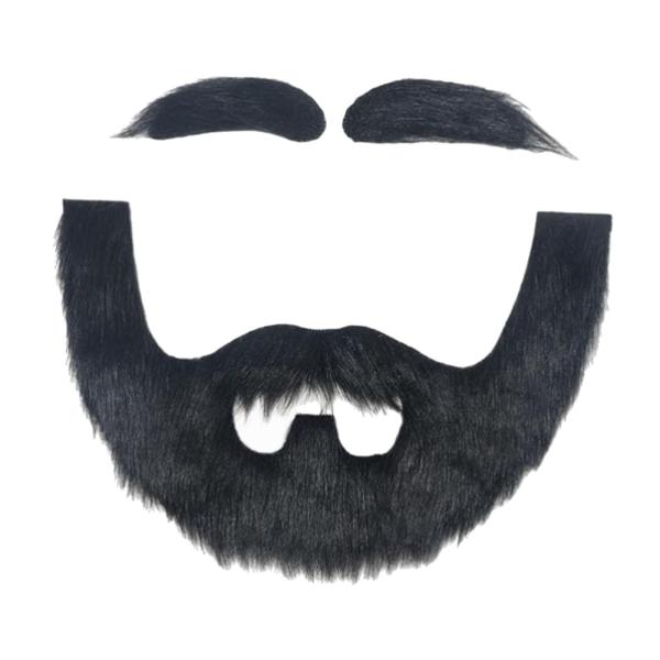 ハロウィンフェスティバルステージパフォーマンス用偽ひげメイク偽顔ヘア黒