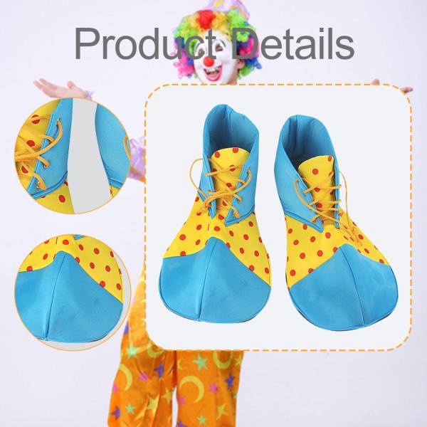 ハロウィン ピエロシューズ コスプレ小道具 フェスティバル ホリデー ロールプレイング用 Lサイズ 1足
