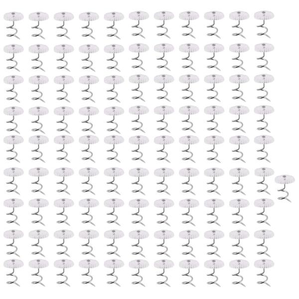 100パッククリアイラルネジ成形室内装飾用スパイラルネジ