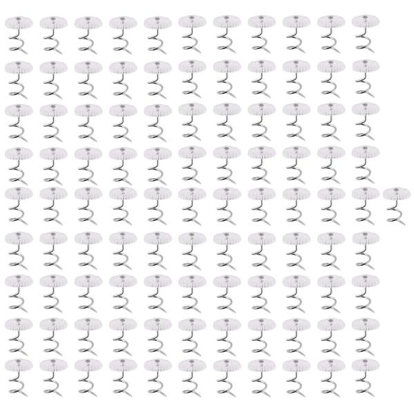 100パッククリアイラルネジ成形室内装飾用スパイラルネジ