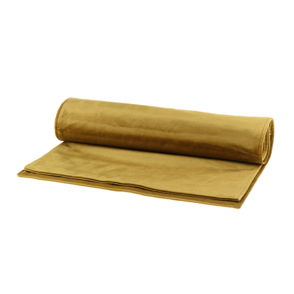寝室のホテルの結婚式のカーキ色のためのベッドランナーの寝具のスカーフの保護