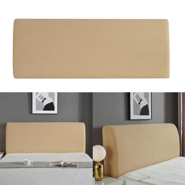 ストレッチベッドヘッドボードカバーベッドヘッドスリップカバープロテクターホワイト