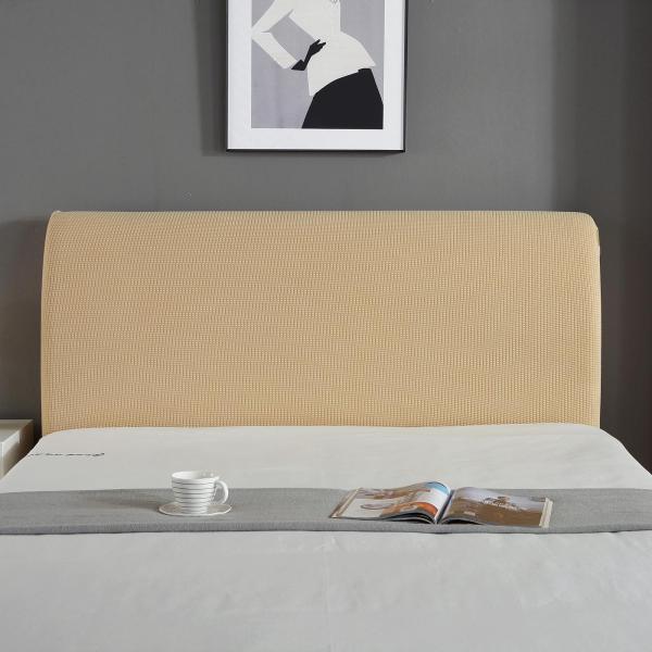 ストレッチベッドヘッドボードカバーベッドヘッドスリップカバープロテクターホワイト