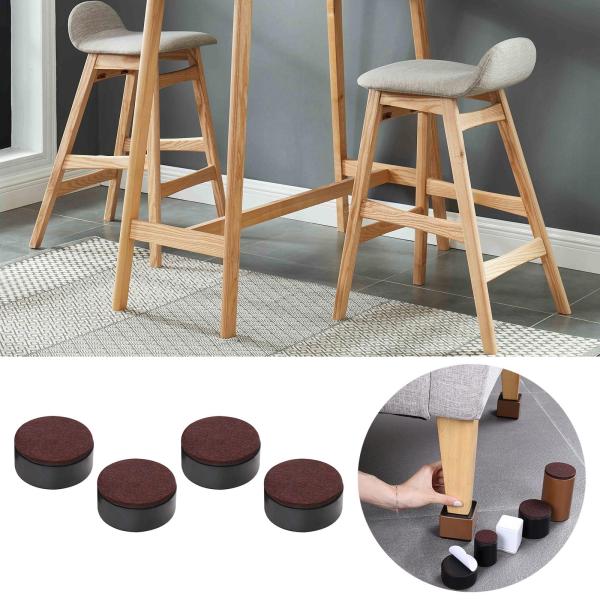 多機能ベッドレイザーワードローブソファフィートーノンブラケットホームアクセサリー , ブラック32mm