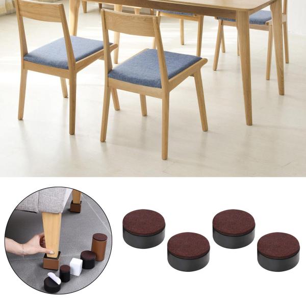 多機能ベッドレイザーワードローブソファフィートーノンブラケットホームアクセサリー , ブラック32mm