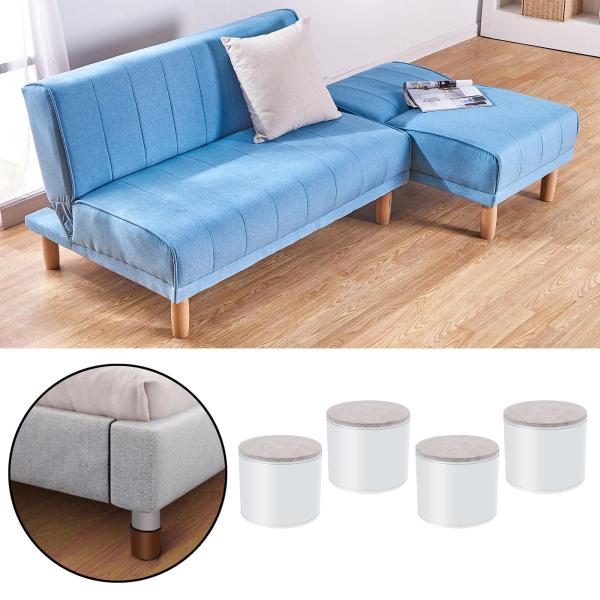 多機能ベッドレイザーワードローブソファフィートーノンブラケットホームアクセサリー , ホワイト52mm