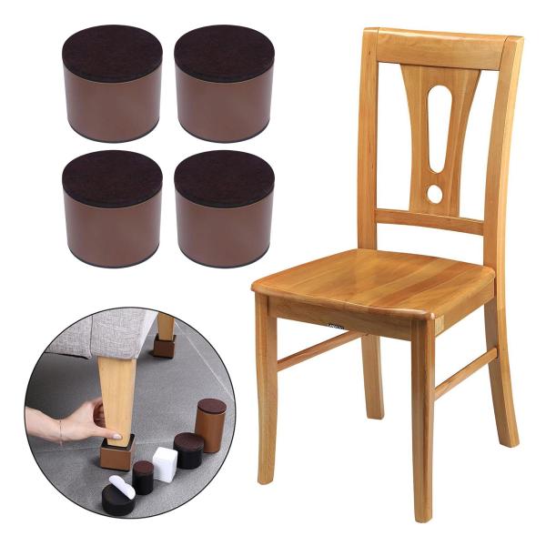 多機能ベッドレイザーワードローブソファフィートーノンブラケットホームアクセサリー , ブラウン52mm