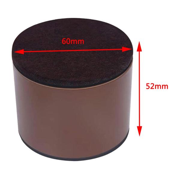 多機能ベッドレイザーワードローブソファフィートーノンブラケットホームアクセサリー , ブラウン52mm