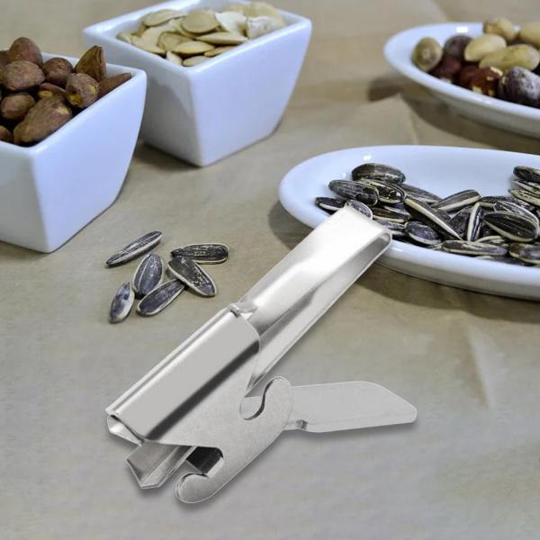 ヒマワリの殻むき器ナッツシェルピーラーピーナッツピーラークリップ家庭用耐久性のあるピスタチオオープナーステンレス鋼殻むき器