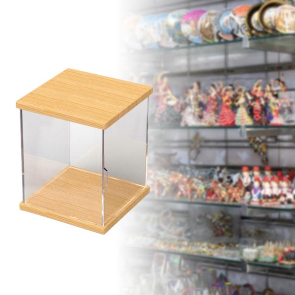 透明アクリルディスプレイケース グッズ人形用 アクションフィギュアディスプレイケース 1層 S