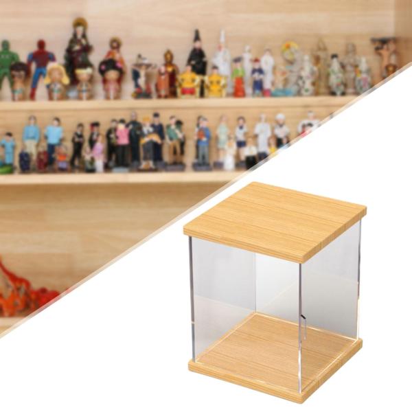 透明アクリルディスプレイケース グッズ人形用 アクションフィギュアディスプレイケース 1層 S