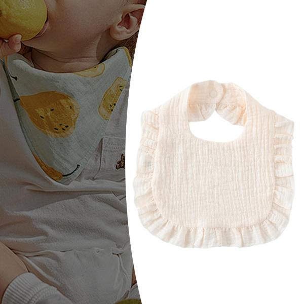 コットン ベビー ビブ 授乳用 よだれかけ 軽量 よだれかけ 幼児用 新生児 ベージュ