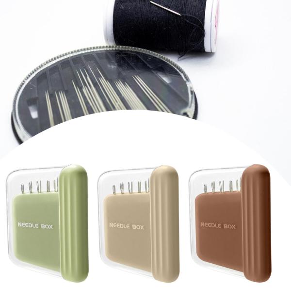 Sewing PinsケースDIY寮の手縫いグリーン用の便利な軽量ピンホルダー