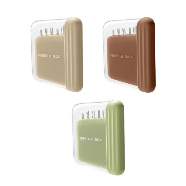 Sewing PinsケースDIY寮の手縫いグリーン用の便利な軽量ピンホルダー