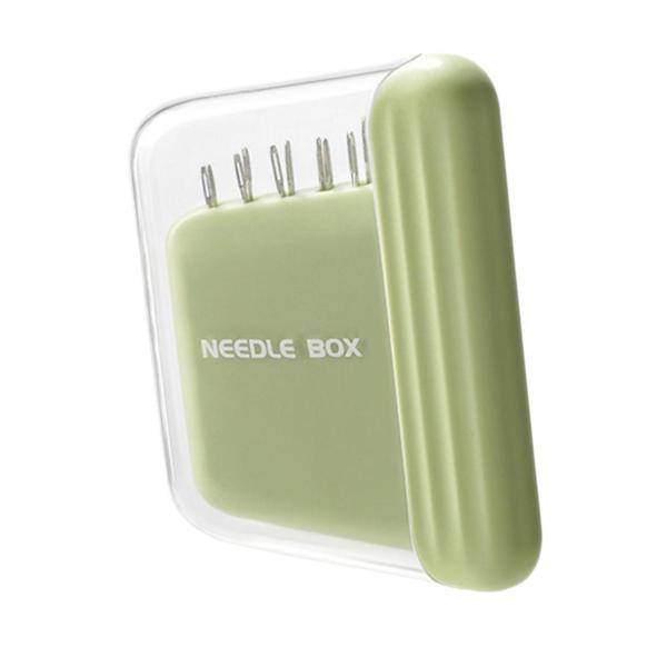 Sewing PinsケースDIY寮の手縫いグリーン用の便利な軽量ピンホルダー