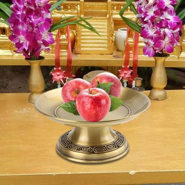 仏教の供物皿 レトロデザイン フルーツトレイ センターピースカウンター ホームスタイル A