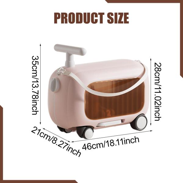 ライドオンスーツケース ギフト 機内持ち込み手荷物 アウトドア旅行用 子供 男の子 女の子 ピンク