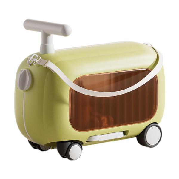 ライドオンスーツケース ギフト 機内持ち込み手荷物 アウトドア旅行用 子供 男の子 女の子 グリーン