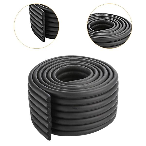 階段エッジプロテクター 滑り止め プレミアム 長さ2m 寮 屋外 家庭用 ブラック