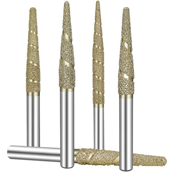 ボールノーズエンドミル彫刻カッター花崗岩用テーパーエンドミル10.6-80