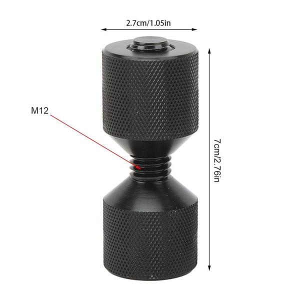 2 穴フランジアライメントピン 1-1/8 インチ 2 穴ピンセット耐久性のある軽量防錆二穴フランジピンセットアルミ