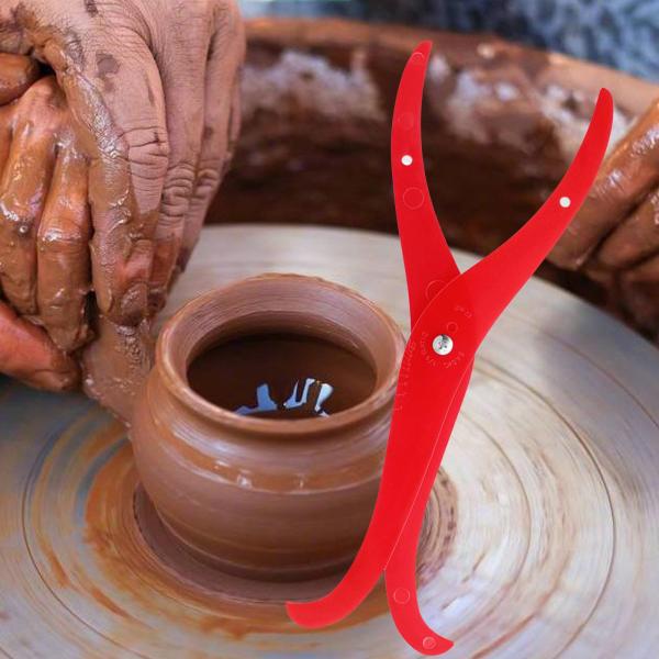 曲げ脚キャリパー粘土測定陶器ツール陶器粘土キャリパー、正確な測定