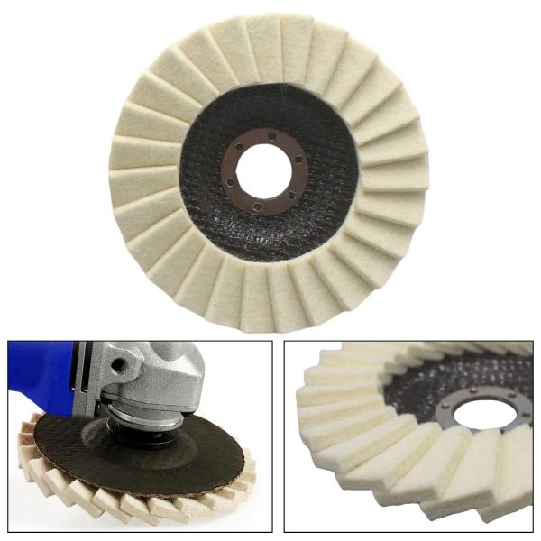 ウールフェルトフラップ研磨ディスクアングルグラインダーアタッチメント（ジュエリーガラスカー125タイプ用）