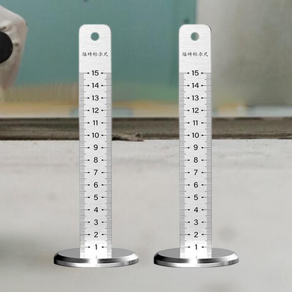 等高定規 クリアスケール 垂直レベル ポータブル 装飾 グラデーション 2個