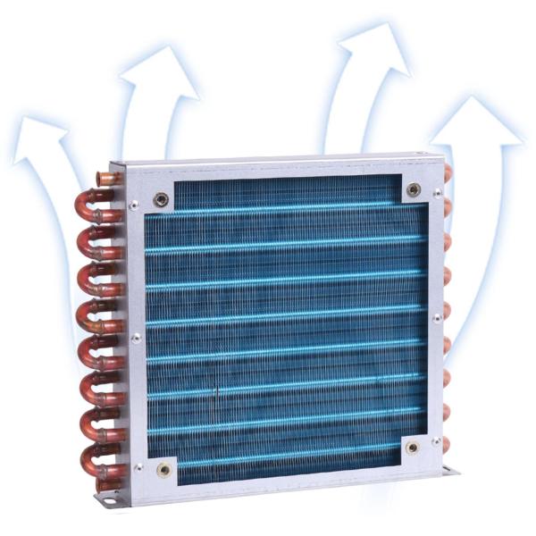 冷蔵庫用コンデンサー 冷凍庫用銅管冷却システム熱交換器B Ｍｉｌａｇｅｔｏ 冷蔵庫用コンデンサー 空冷式ラジエーター ラジエーター 金属 DIY 頑丈 高性能 効率 チューブ 熱交換器, 1