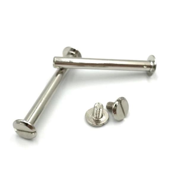 スクラップブックの綴じ用ポストバインディングスクリューバックリベット 10セット 10x30mm