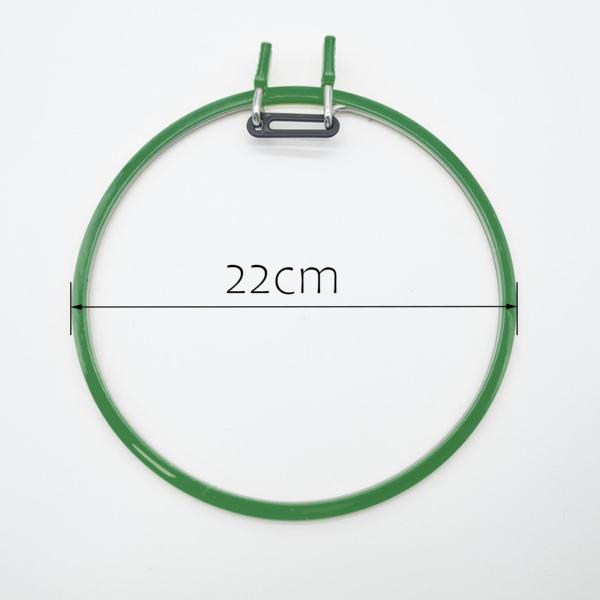 刺繍枠 クロスステッチ スプリングテンションフレーム 大人用 DIY ディスプレイ用品 緑