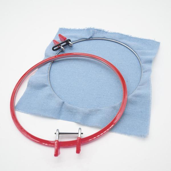 刺繍枠 クロスステッチ スプリングテンションフレーム 大人用 DIY ディスプレイ用品 赤