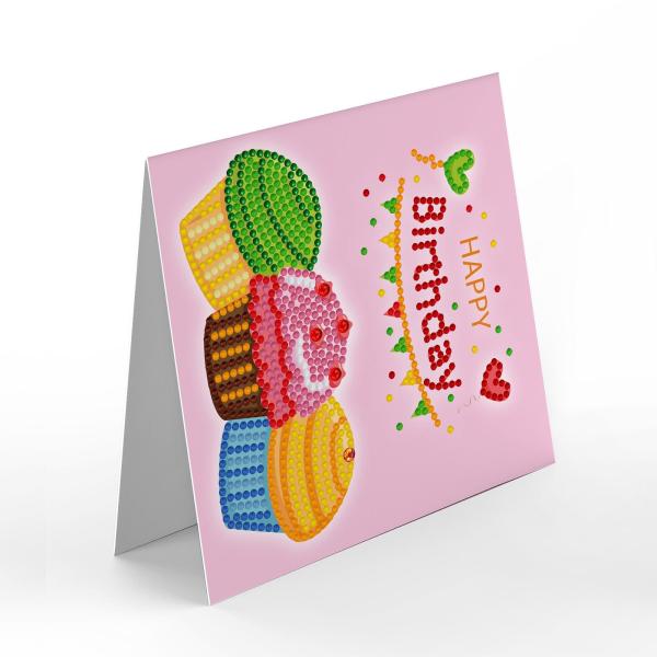 祭りの子供のための12個のグリーティングカードラインストーンダイヤモンド絵画