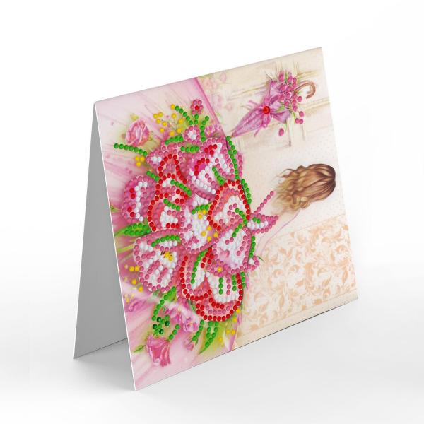 祭りの子供のための12個のグリーティングカードラインストーンダイヤモンド絵画