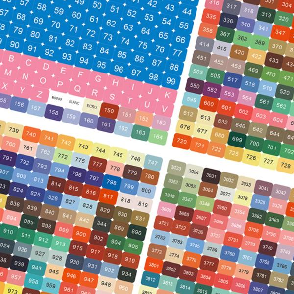 447色数 ステッカー デカール ダイヤモンド ペインティング アクセサリー 収納 容器 アート