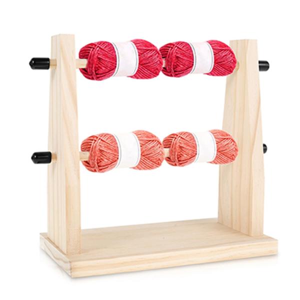 木製糸ホルダー 安定した縫い糸ラック キルティング 裁縫アクセサリー用