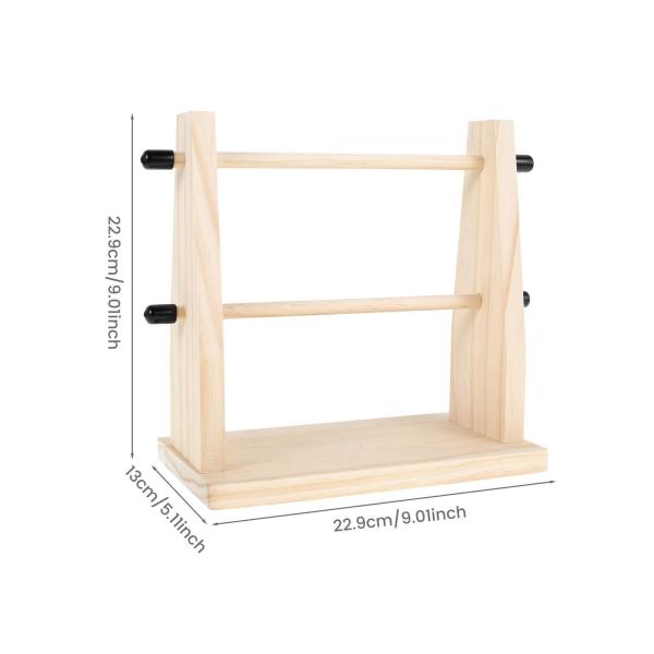 木製糸ホルダー 安定した縫い糸ラック キルティング 裁縫アクセサリー用