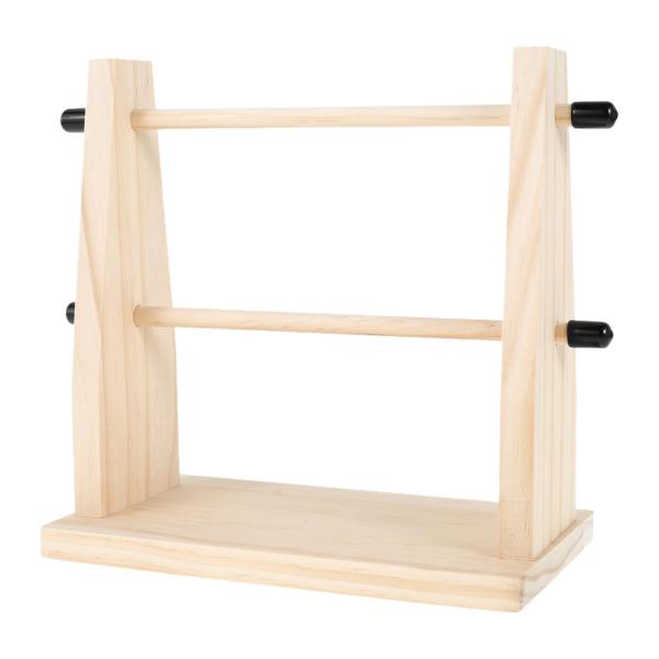 木製糸ホルダー 安定した縫い糸ラック キルティング 裁縫アクセサリー用