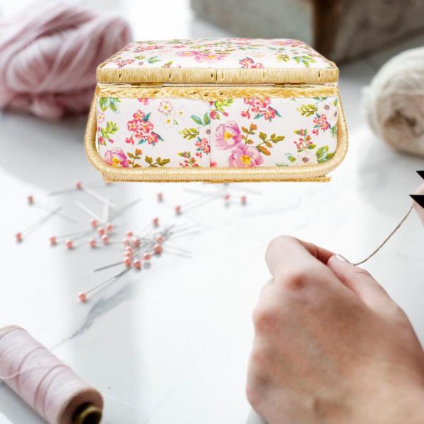縫製スレッドストレージコンテナ縫製バスケットキャリングケース刺繍スレッドオーガナイザースプールスレッドホルダー