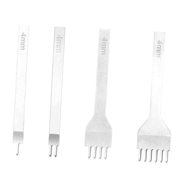 レザークラフトツール 穴あけパンチ ステッチング 時計バンド ストラップ用 4mm