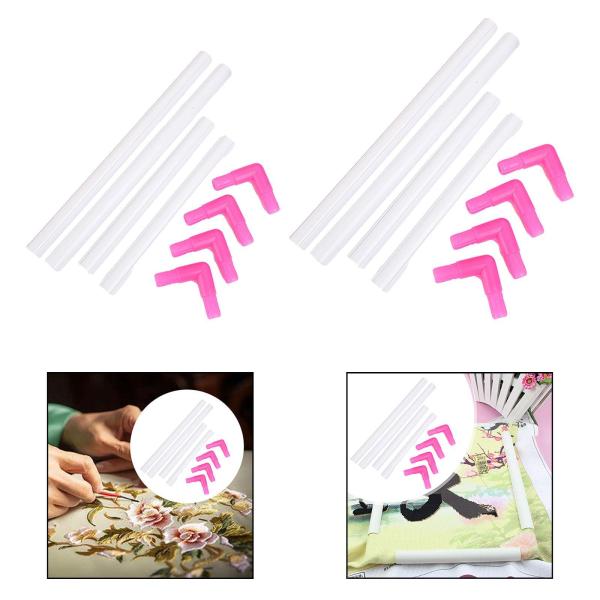 クロスステッチフレーム DIY 刺繍 スナップフレーム フープ アート クラフト 針仕事用 25cmx20cm