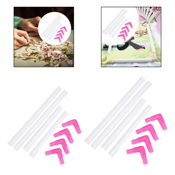 クロスステッチフレーム DIY 刺繍 スナップフレーム フープ アート クラフト 針仕事用 25cmx20cm