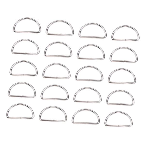 20x Dリングバックル バックパックバッグ財布用多機能ハードウェア 1.1 cm
