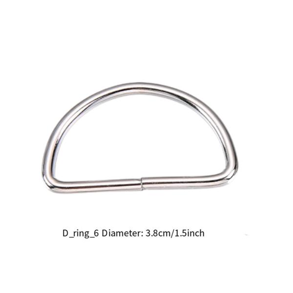 20x Dリングバックル バックパックバッグ財布用多機能ハードウェア 3.8 cm